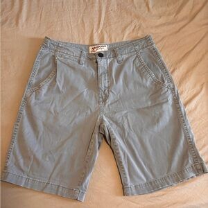Arizona Jean Company Men's Light Gray Flat Front Shorts